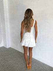 TILLY MINI DRESS WHITE