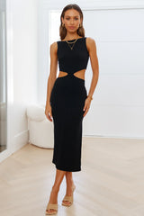 Khloe Midi Dress Black