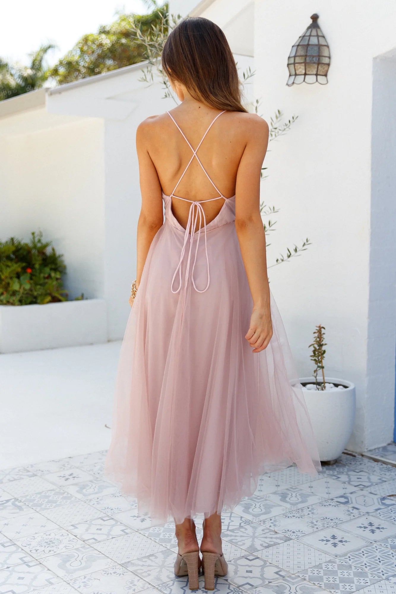 Kiss The Girl Midi Dress Blush