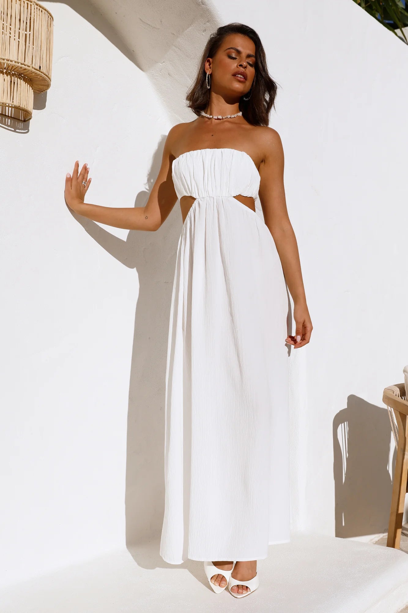 GORG Lover Midi Dress White