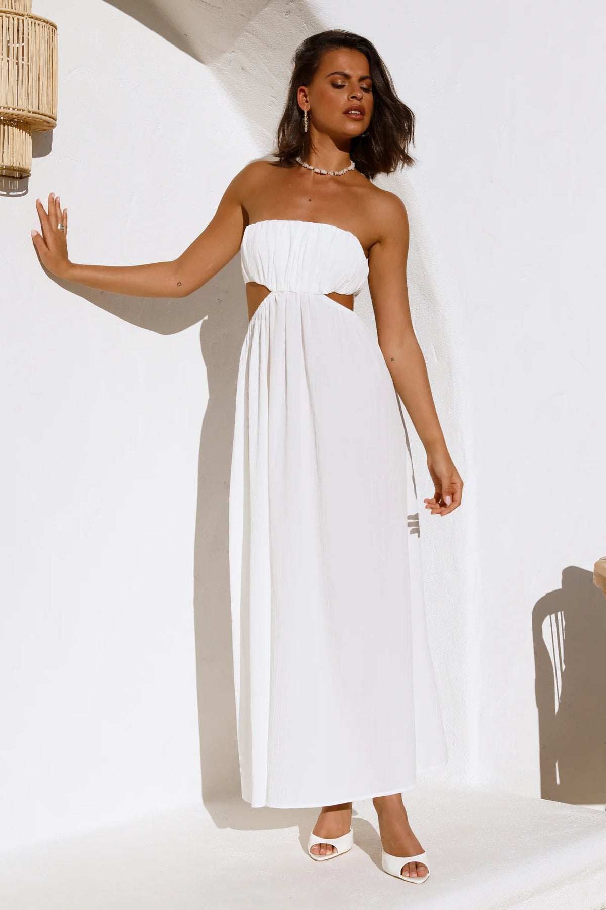 GORG Lover Midi Dress White